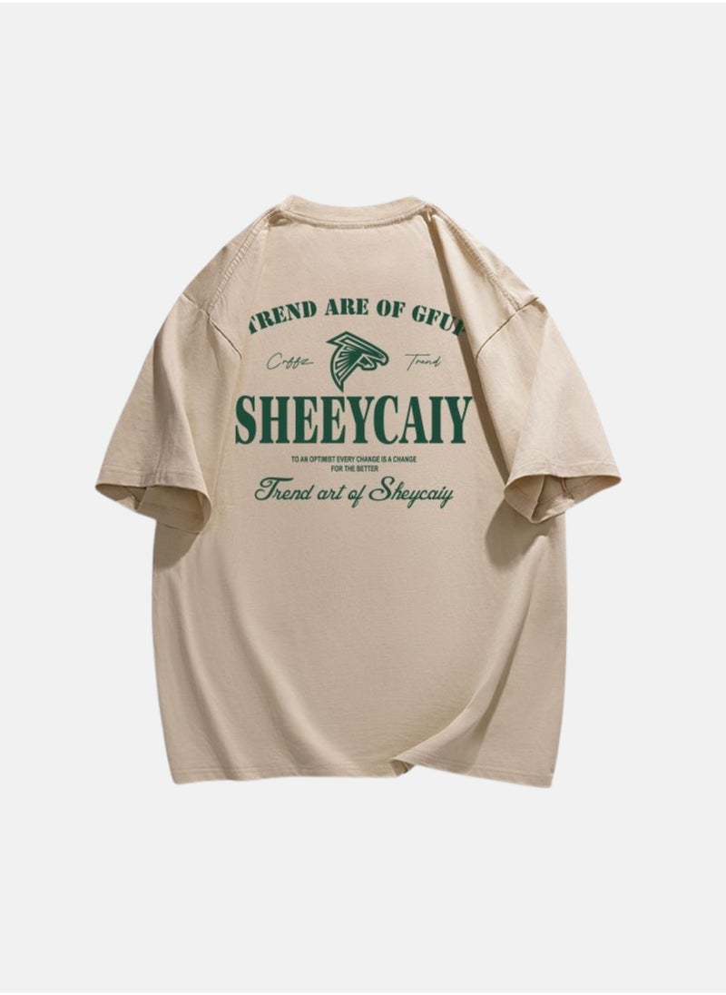 Thirty-One SHEEYCAIY Printed Brown Unisex Oversized T-shirt  - Image 2
