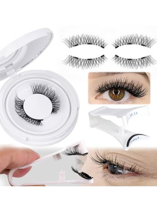 HY Magnetic Eyelashes Cat Eye Lashes False Eyelashes Magnetic Lashes Natural Look with Applicator Reusable No Glue or Liner Needed Soft Magnetic Fake Eyelashes - Image 1