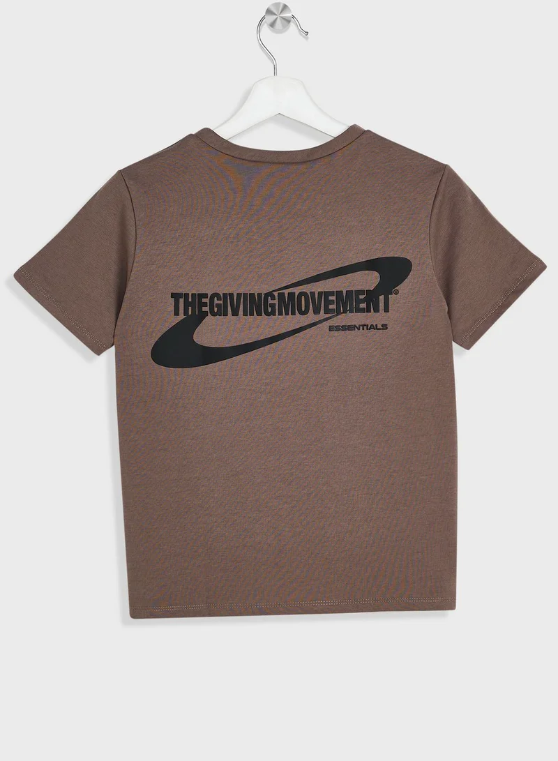 The Giving Movement Kids Space Printed T-Shirt