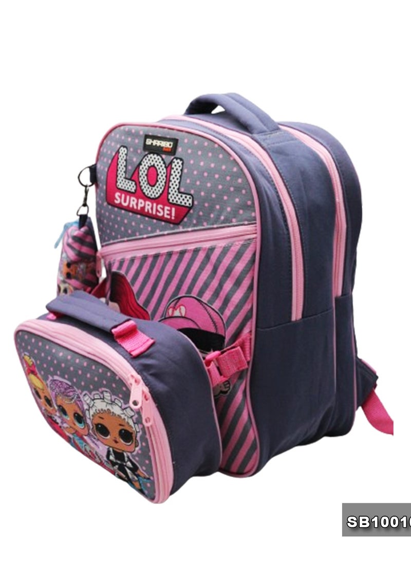 Gharibo Bags School backpack with lunchbag Size 15 LOL surprise  - Image 3