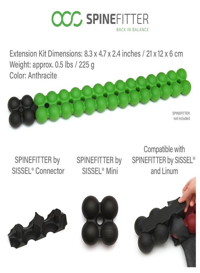 سيسيل طقم تمديد Spinefitter من Sissel® | تمديد بمقدار 12 سم | مثالي للسفر والمكتب | إرخاء اللفافة وتحريك العمود الفقري | أقصى وزن للمستخدم 150 كجم | يتضمن موصلًا وتعليمات - Image 3
