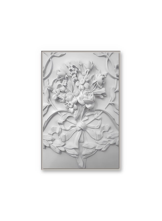 Marktna Canvas Wall Art For Wall Decoration Abstract Design With A Hollow Silver Frame Size 120x80cmOne Piece - Image 2