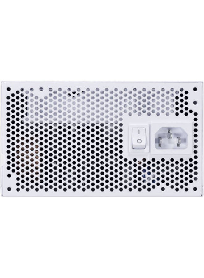 LIAN LI EDGE 1300W L-Shaped Power Supply, 80 PLUS Platinum, ATX 3.0/3.1, PCIe 5.1 Ready, Fully Modular, Built-in 7-Port Internal USB Hub, Fanless Mode, German EPCOS Capacitors, Dual-Chamber PC Case Optimized | White - Image 4