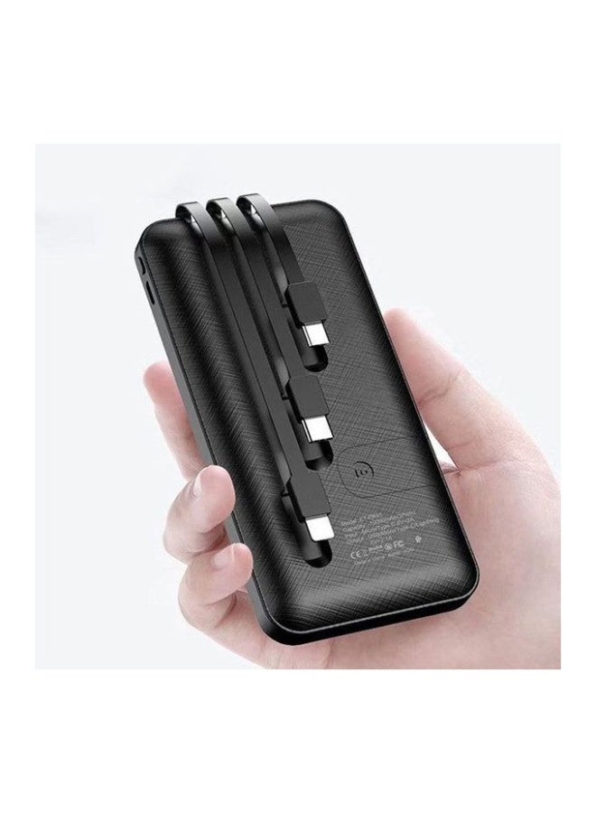 Smart 10000mAh Power Bank – Digital LCD Display + Built-in 3-in-1 Cables – Universal Fast Charging - Image 3