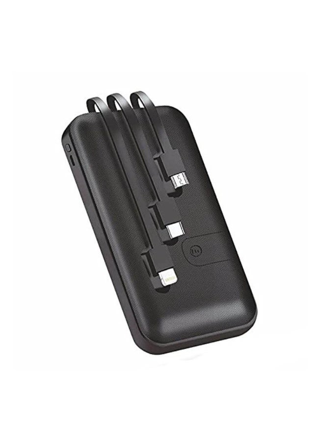 Smart 10000mAh Power Bank – Digital LCD Display + Built-in 3-in-1 Cables – Universal Fast Charging - Image 2