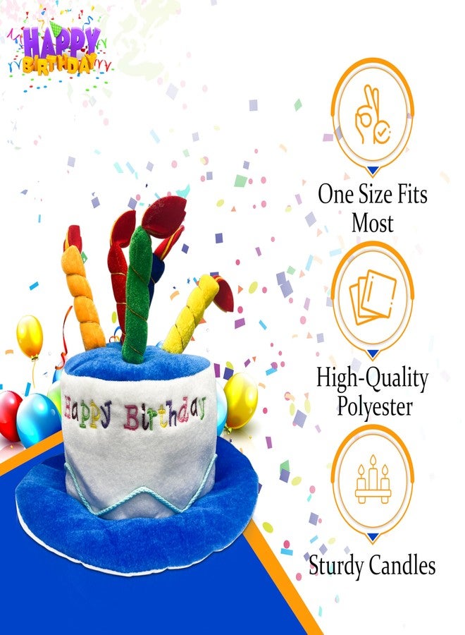 Vaulted Skulls & Co Happy Birthday Hat | Birthday Cake Hat | Funny Celebration Hats | Birthdays Hats | Multicolor | One Size Fits Most | Adult - Image 2