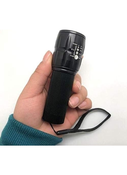 Tarez - GP-130 Police Flashlight Cree Q5 Led, Flashlight with Zoom Feature - Image 1