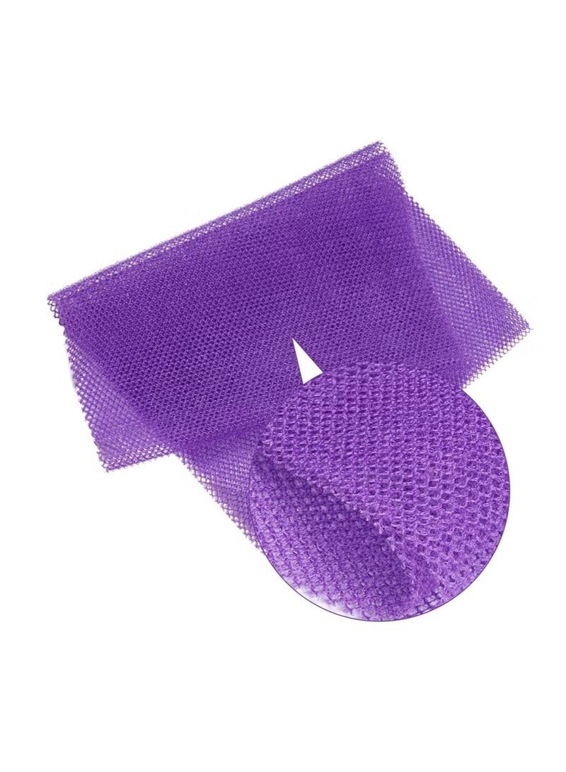 2-Piece African Net Bath Sponge Exfoliating Long Body Scrubber Tight Weave Beauty Skin Smoother Tower Bath Cloth Porous Stretches Back Washcloths For Daily Use Or Stocking Stuffer - Image 3