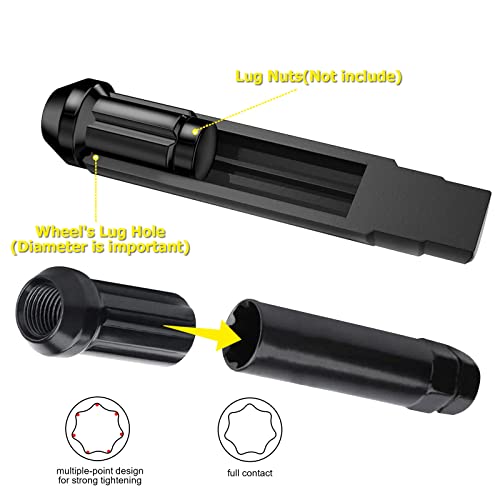 Topec 16 SAE Metric Piece Locking Lug Master Key Set, Wheel Lock Removal Kit for the Purpose of Easily Removing Locking Lug Nuts on Aftermarket Wheels - Image 3