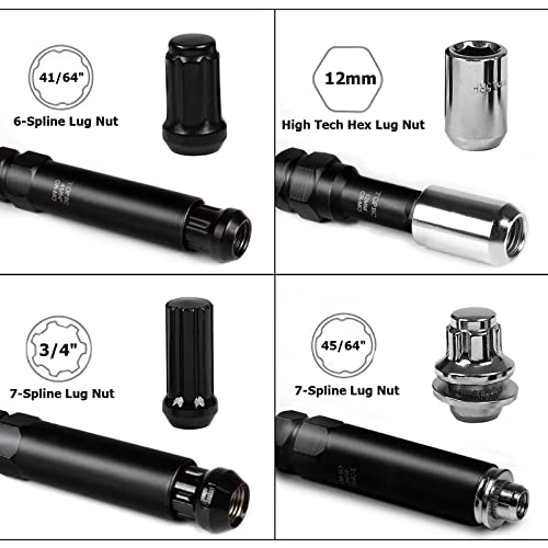 Topec 16 SAE Metric Piece Locking Lug Master Key Set, Wheel Lock Removal Kit for the Purpose of Easily Removing Locking Lug Nuts on Aftermarket Wheels - Image 4