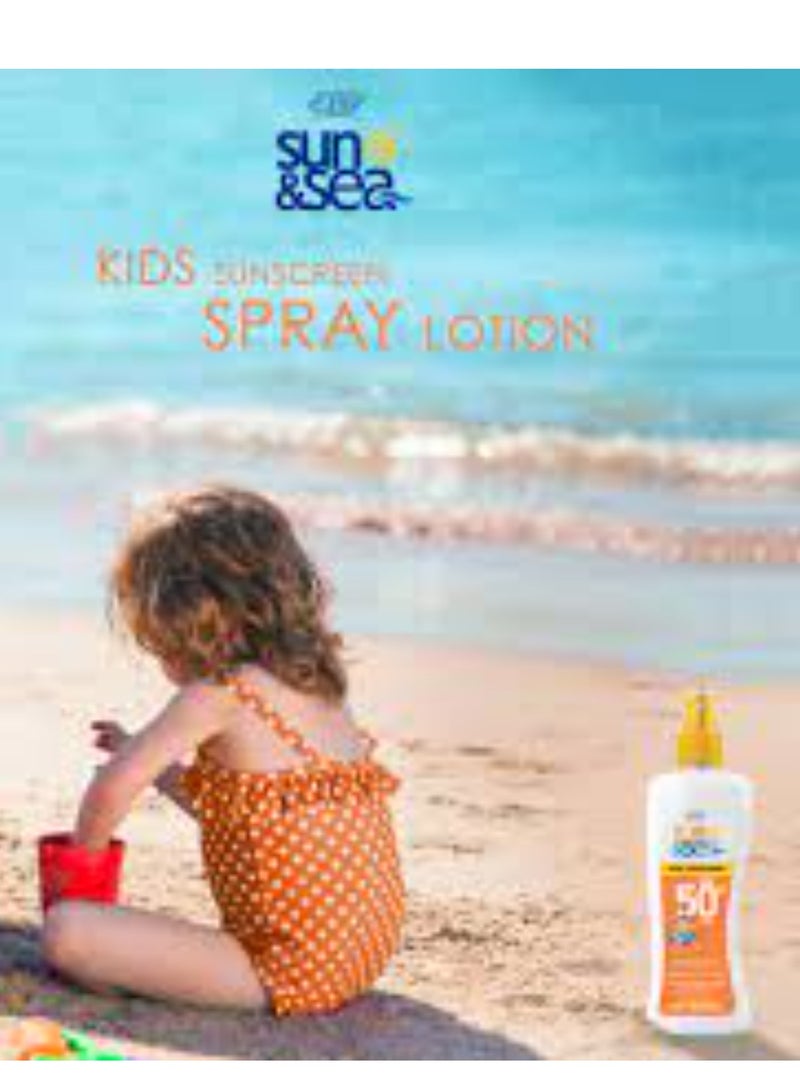 Eva Eva Sun&Sea Kids Sunscreen +50 SPF Spray Specially Formlated For Kids Skin 200Ml  - Image 3