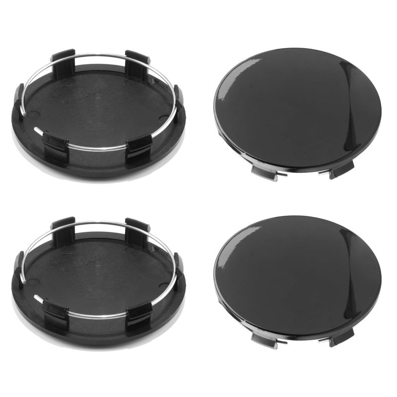 DewFlew 4Pcs Wheel Center Caps for 20052013 GMC Wheel Rim Compatible with SierraYukonDenali Hub Caps High Gloss Black Outer 83mm327in Inner 764mm3in