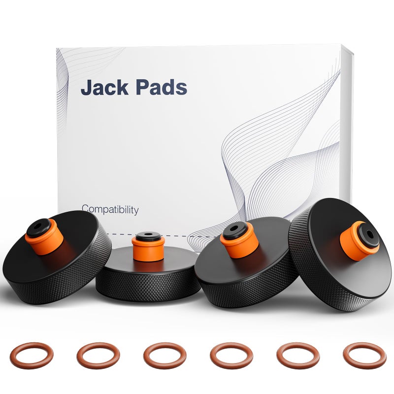 REEVAA Lifting Jack Pad for Tesla Model Y New Y Juniper3SX 20132025 Protect Battery and Chassis 4 Pucks with TPU Material Extremely Durable and Odorless MustHave Tesla Accessories