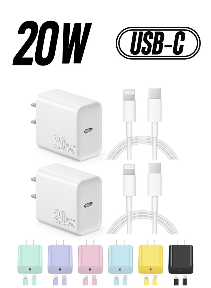 ELTRAZONE "20W USB-C Wall Charger with 6FT Super Fast Charging Cable – Compatible with iPhone 14/14 Pro Max/13/13 Pro/12/12 Pro/11, iPad"  - Image 1
