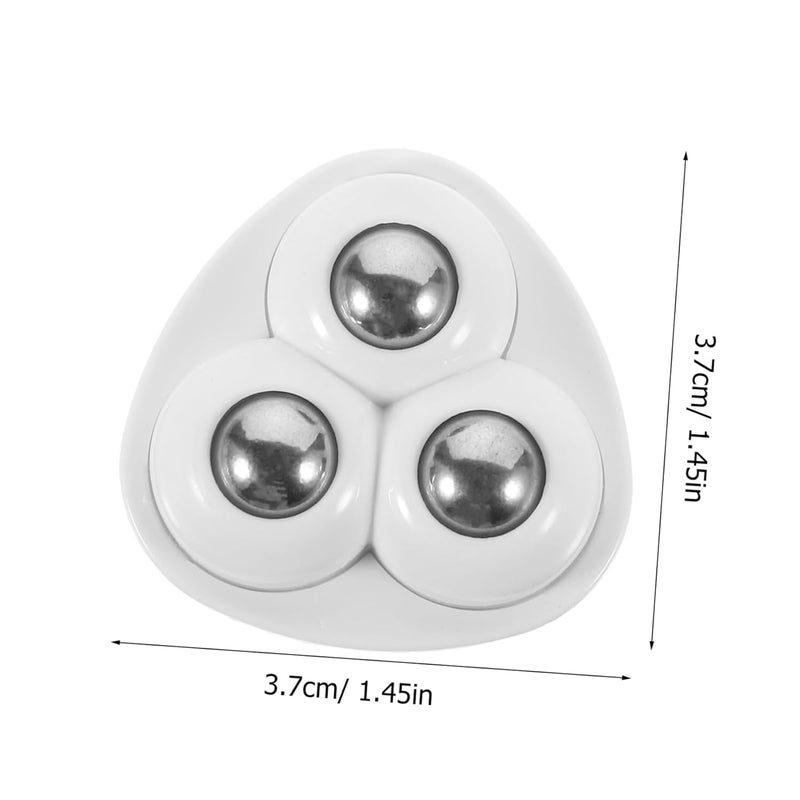 4Pcs Black Adhesive Caster Wheels for Small Appliances Trash Can Rotation Pulley - Image 3