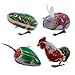 Halloluck 4 Pcs Clockwork Spring Wind Up Metal Jumping Frog Cock Rabbit Mouse Retro Vintage Windup Animal Party Favors Desktop Decor - Image 2