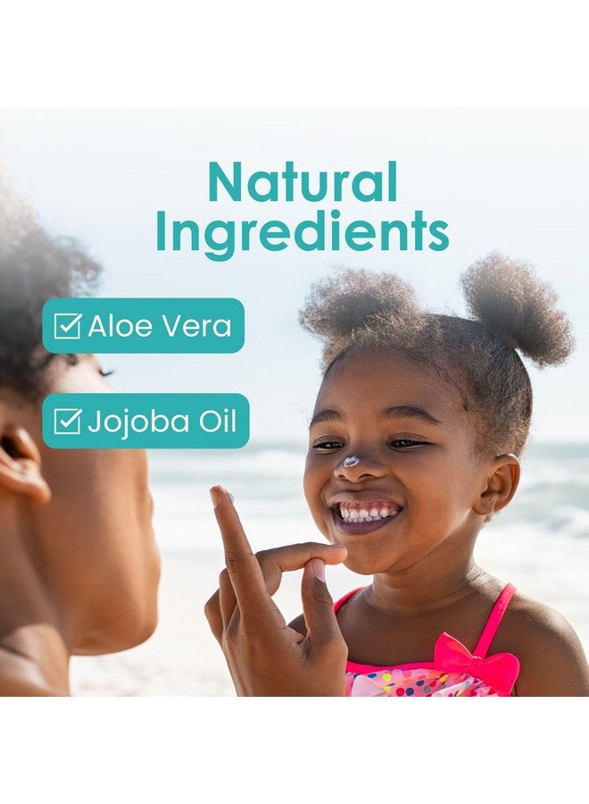 TruKid واقي شمس معدني سهل الاستخدام SPF 50 - واقي شمس للأطفال والرضع للوجه والجسم، حماية من الشمس للبشرة الحساسة، بدون رائحة، 3.4 أونصة - Image 5