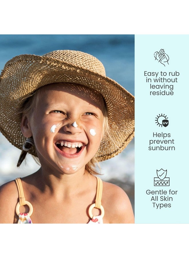 TruKid واقي شمس معدني سهل الاستخدام SPF 50 - واقي شمس للأطفال والرضع للوجه والجسم، حماية من الشمس للبشرة الحساسة، بدون رائحة، 3.4 أونصة - Image 3