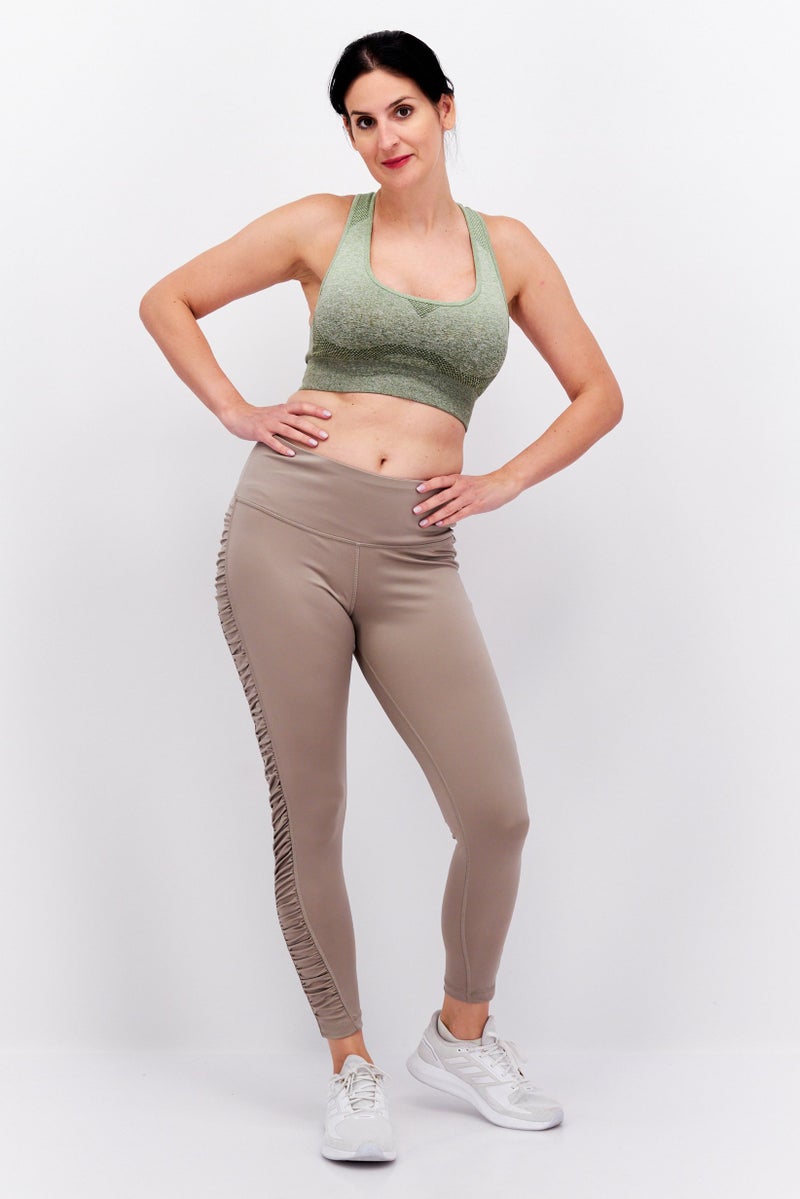 Reebok ليغينغز تدريب رياضية للنساء، تان - Image 4