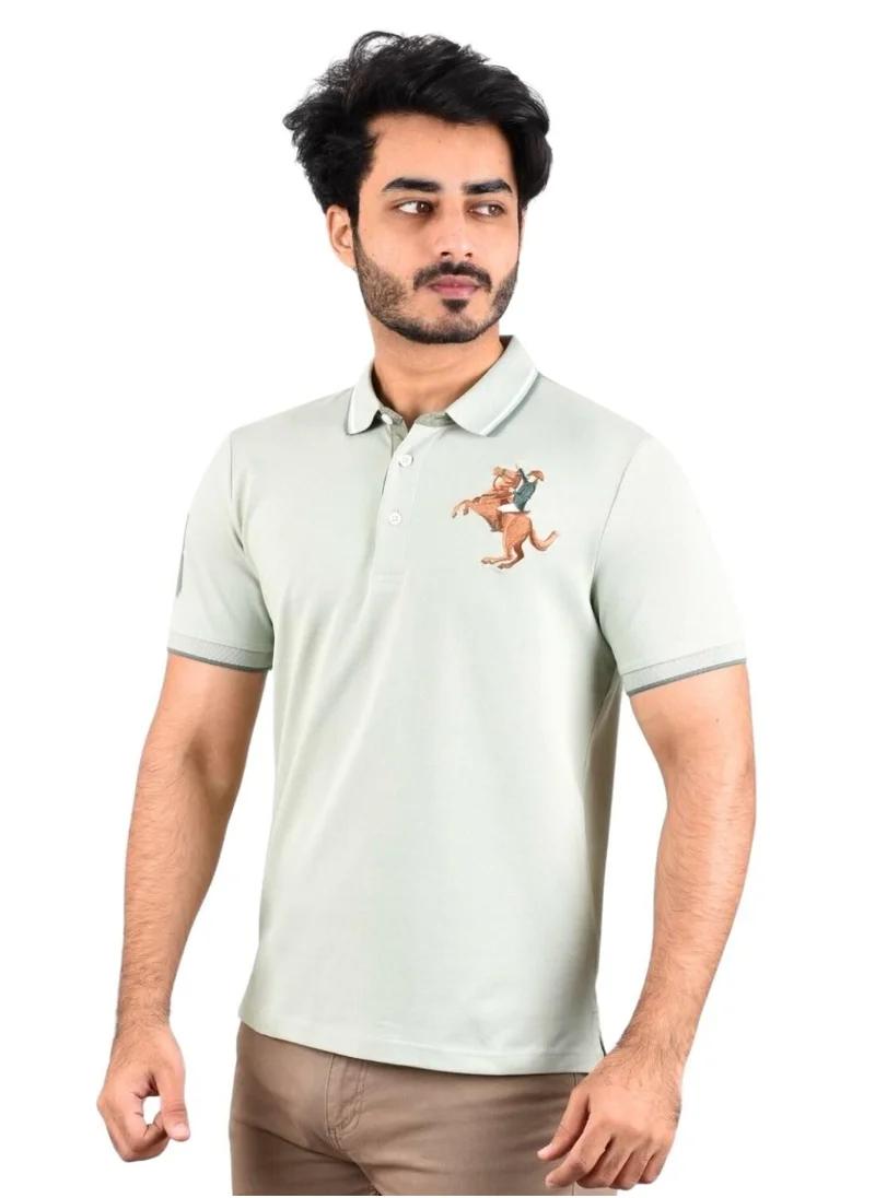 GIORDANO Giordano Men's Napoleon Polo Light Green