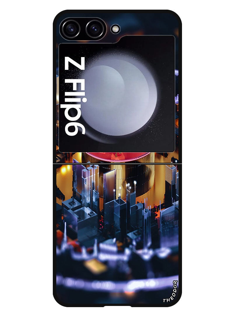 Theodor Protective Case Anti Scratch Shock Proof Bumper Cover For Samsung Galaxy Z Flip 6 bonsai_tree_scheme - Image 1