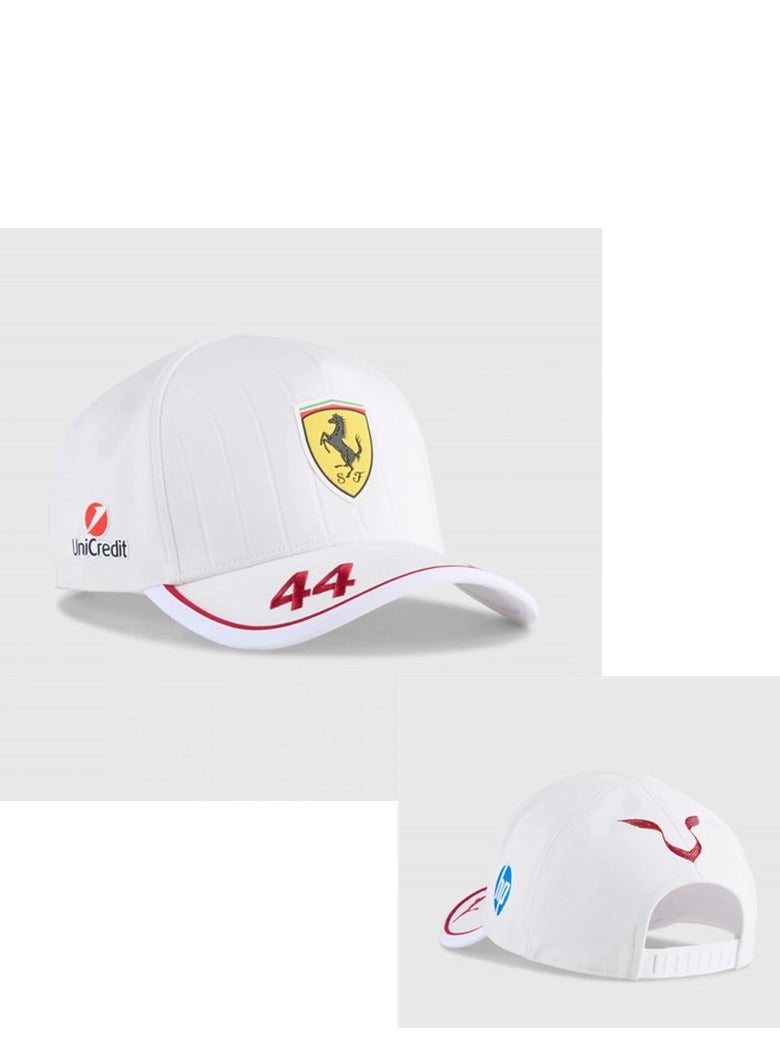 Ferrari Racing Team Cap - Iconic Badge & Number 44 Design