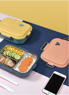 Perfii Lunch Box for Kids and Adults, Food Container with 3 compartments Microwave Safe Bento Box for Work or School  - Image 2