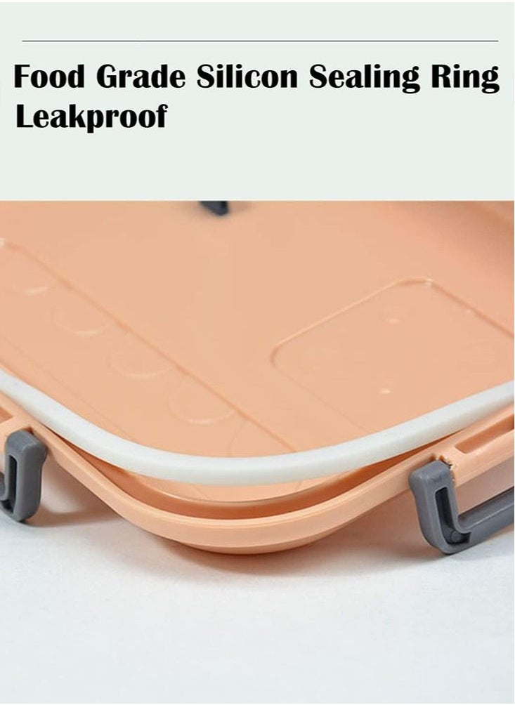 Perfii Lunch Box for Kids and Adults, Food Container with 3 compartments Microwave Safe Bento Box for Work or School  - Image 5