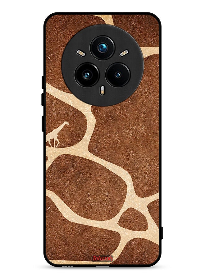 Tolwak Realme 14 Pro Plus 5G Protective Case Cover Giraffe Skin
