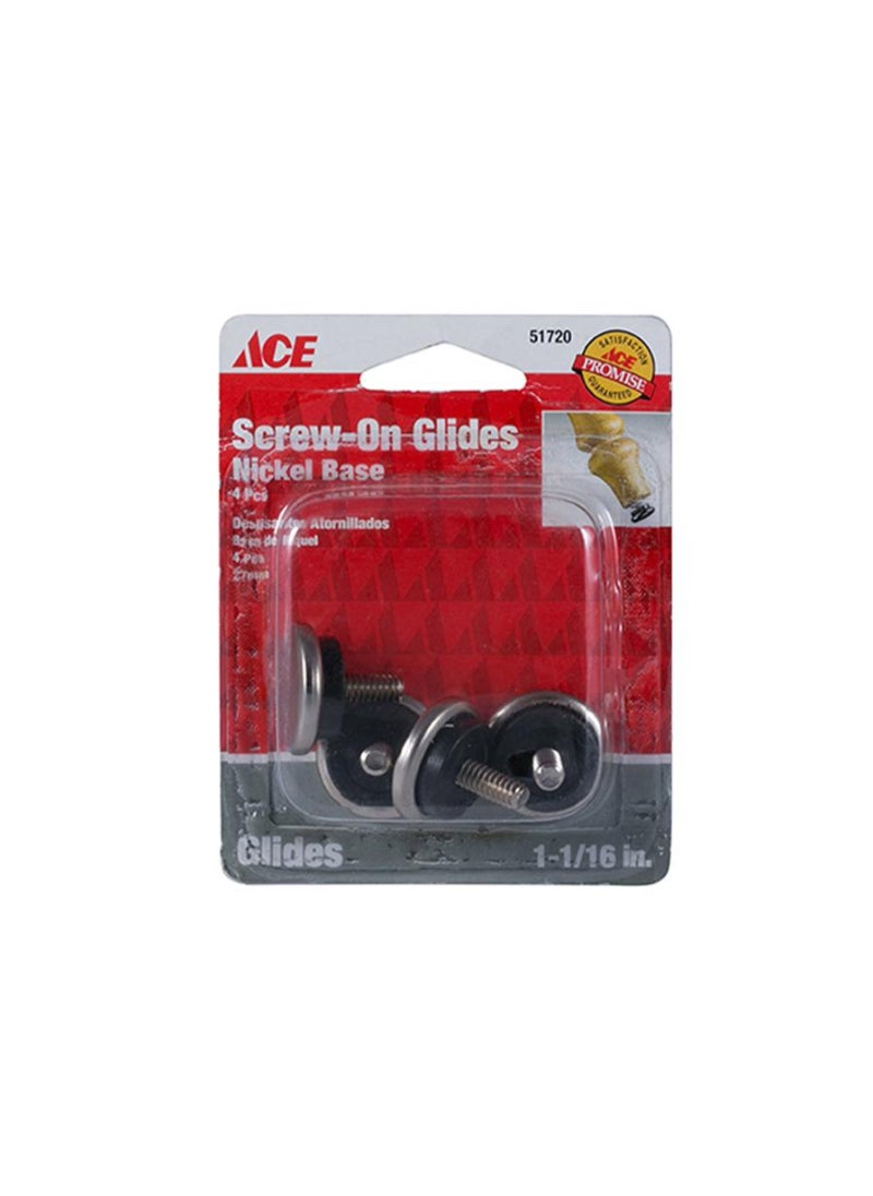 ACE ACE Screw On Glides With Threaded Stem 4 Pieces 