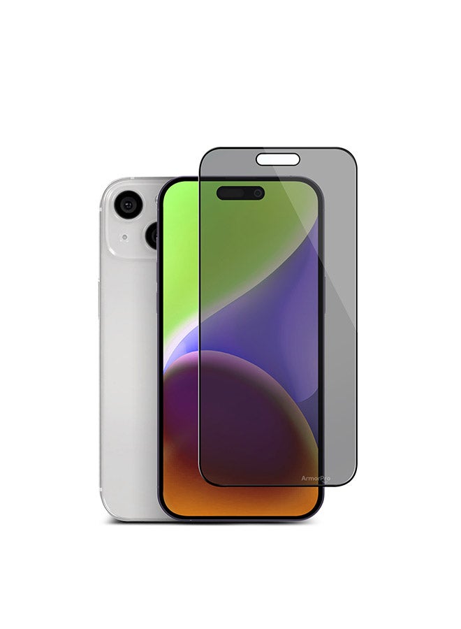ارمور برو حماية شاشة خصوصية، iPhone 15 Privacy Edge to Edge، حماية خصوصية - Image 1