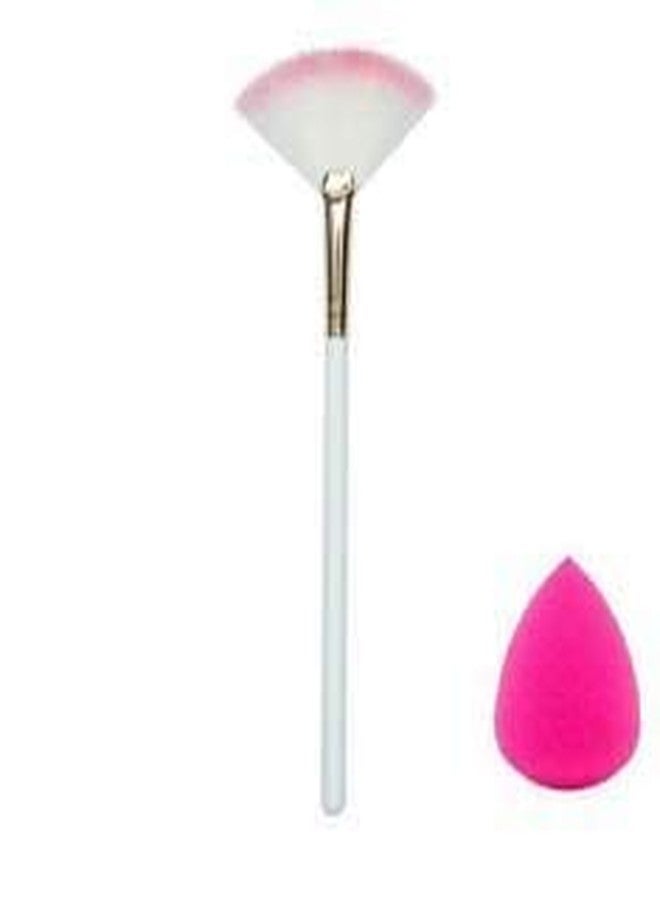 DATNASAYAD Slim Fan Brush Makeup Blush 1 Beauty Blender - Image 1