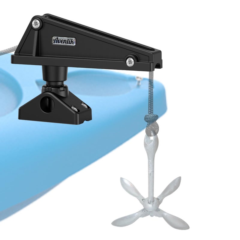 EDSRDPLT Kayak Anchor Lock System Durable Easy-to-Use Anchor Lock for Small Boats and Kayaks, Single-Handed Operation, Versatile Installation (Side Deck Mount) - Image 1
