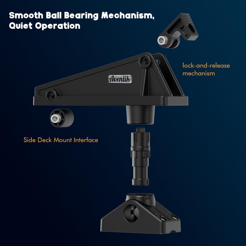 EDSRDPLT Kayak Anchor Lock System Durable Easy-to-Use Anchor Lock for Small Boats and Kayaks, Single-Handed Operation, Versatile Installation (Side Deck Mount) - Image 3
