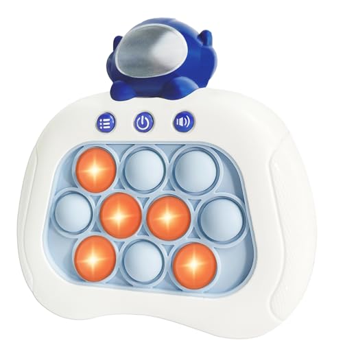 Intoypad Pop The Target Handheld Speed Push Game Machine A Fun Multiplayer Game for Family Sensory Fidget Toy Christmas Toys Gifts for 6 7 8 9 10 11 12 Years Old Kids Road Trip Car Games Astronaut - Image 1