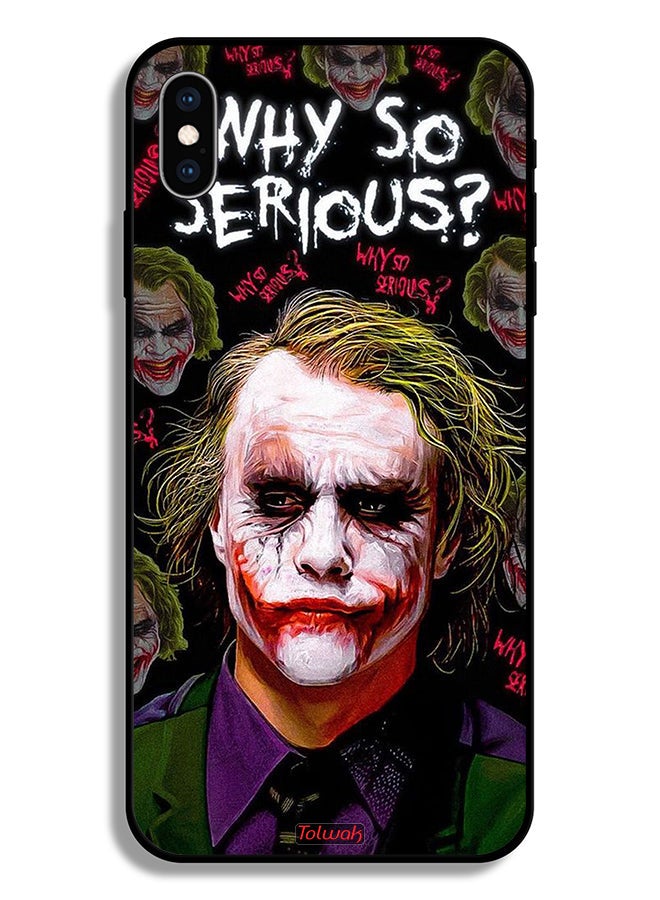 Tolwak Apple iPhone XS Protective Case Why So Serious - Image 2