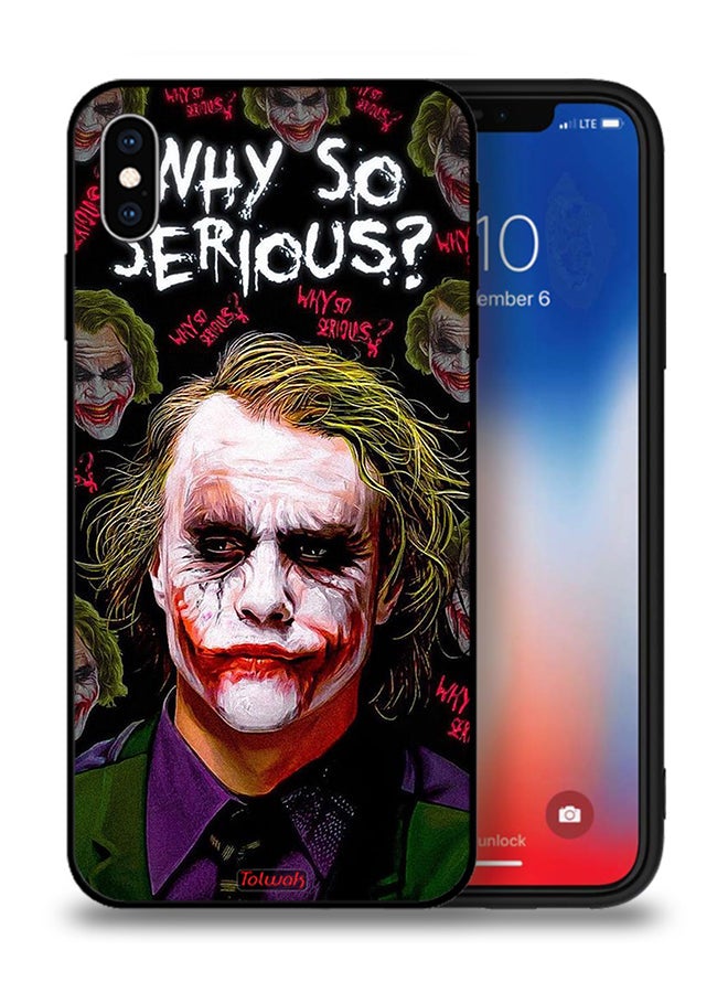 Tolwak Apple iPhone XS Protective Case Why So Serious - Image 1