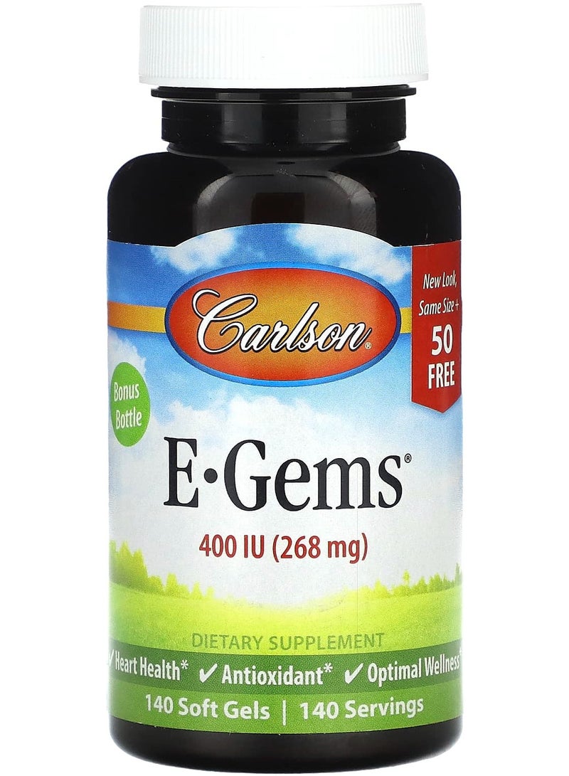 E-Gems, 268 mg (400 IU), 140 Soft Gels