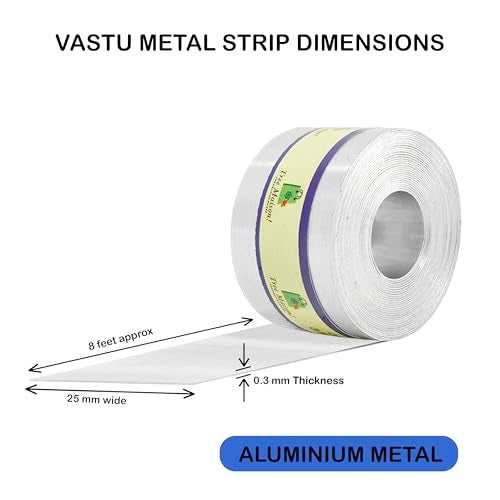 TREEMAISON Aluminium Strip | 1 INCH | Pack of 1 | Vastu Aluminium Strip for Toilet | Vastu Strip Remedy | Width-25mm, Thickness-0.3mm, Length-8 Feet Approx - Image 3