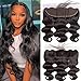 YIBUSI 13x4 Body Wave HD Lace Frontal Human Hair 10 Inch Body Wave Ear to Ear Transparent Lace Frontal Only 100% Unprocessed Brazilian Virgin Human Hair Closure Pre Plucked with Baby Hair - Image 2