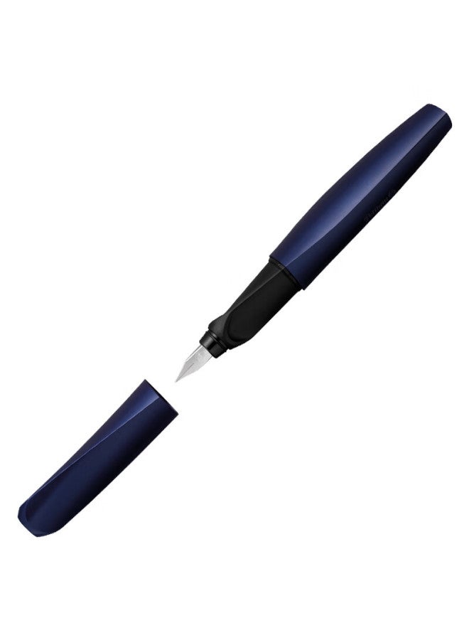 Pelikan Fountain Pen And Ballpoint Pen, Student Writing Practice Stationery Set, Twist P457 Twist Metal Painted Fountain Pen In Night Wind Blue Ef, Red Love Gift Box Set - Image 2
