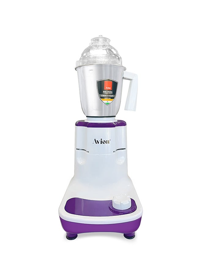 Avion 600W 3-In-1 Mixer Grinder AMG614ND – Multifunctional Grinder With Stainless Steel Jars And Blades – 3 Speed  - Image 2
