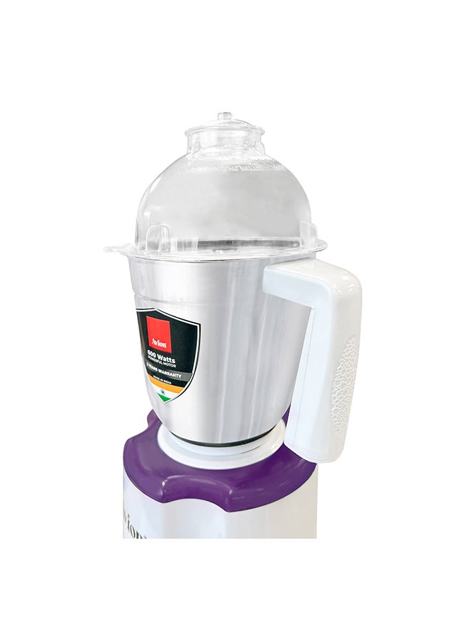 Avion 600W 3-In-1 Mixer Grinder AMG614ND – Multifunctional Grinder With Stainless Steel Jars And Blades – 3 Speed  - Image 4