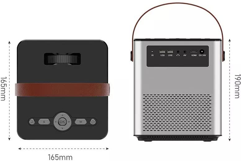 BIGASUO Android 9.0 YouTube HD 3D Projector HDMI USB VGA AV, 1280 * 720P (5000 lm/Wireless/Remote Controller) Portable Projector (BGP23) - Image 5