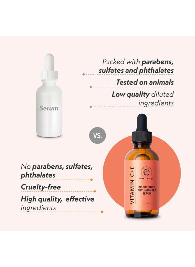 Eve Hansen - Vitamin C Serum for Face - Facial Serum with Hyaluronic Acid, Vitamin E and Aloe Vera 1 oz - for softer, smoother, and more refined Skin - Image 1