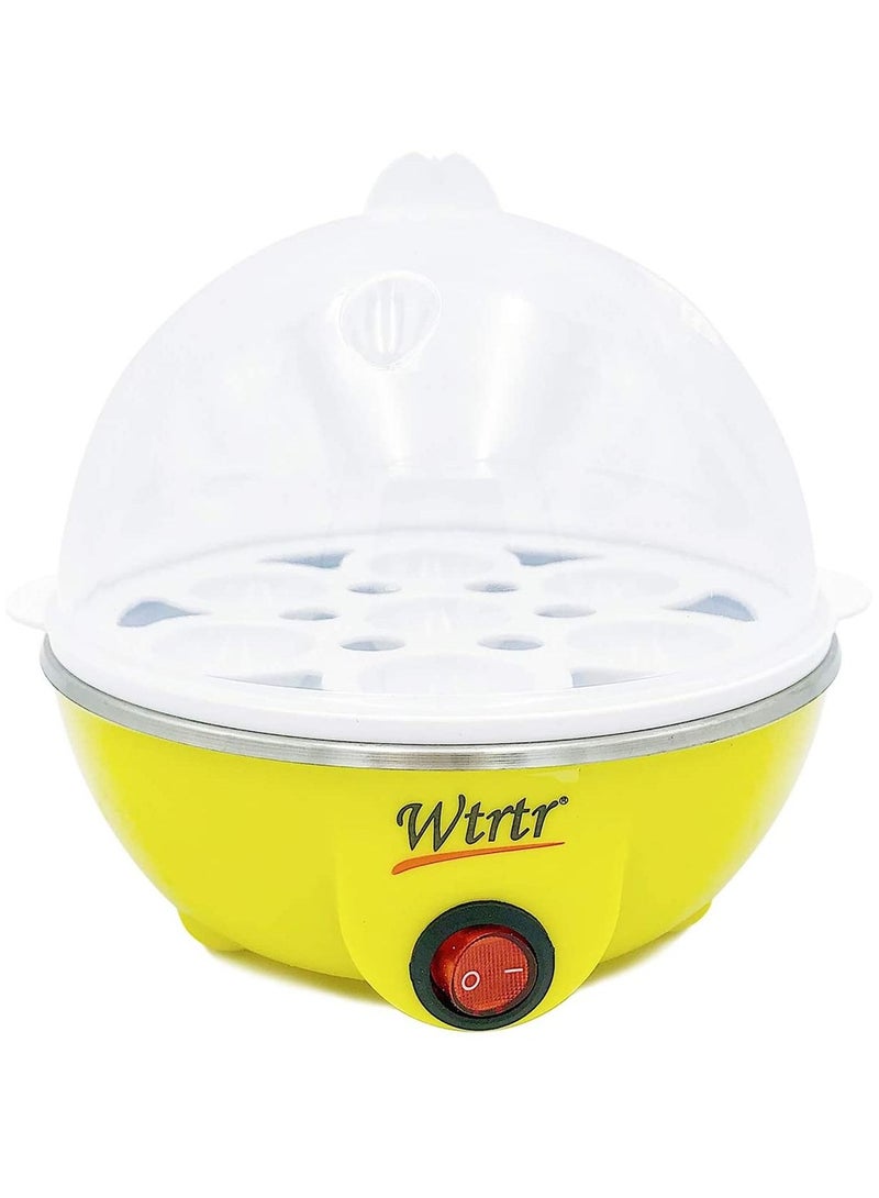 Wtrtr جهاز طهي البيض بالبخار بسعة 7 بيضات، جهاز طهي البيض الكهربائي، آلة طهي المطبخ بالبخار باستخدام حليب الذرة - Image 1