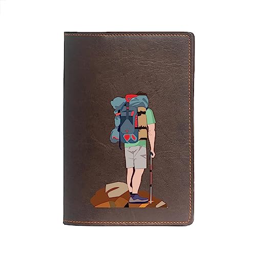 The Messy Corner Vegan Leather Passport Cover for Men | Ultra Violet Rover Travel Passport Case | Leather Passport Accessories | Dark Brown Colour - Image 1