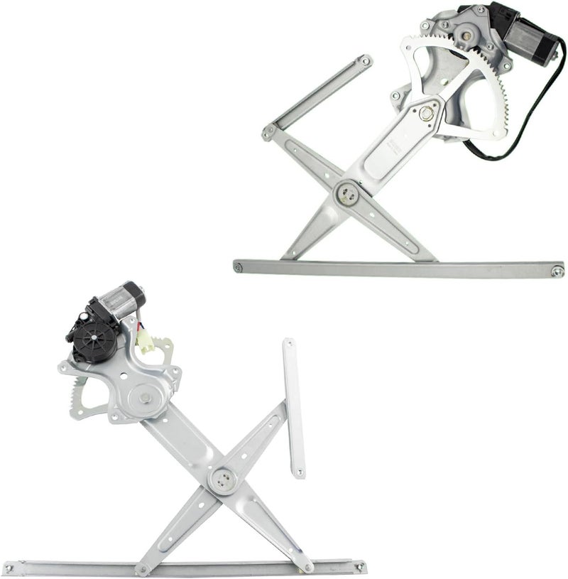 TRQ Front Power Power Window Regulator & Motor Assembly Set Compatible with 2009-2013 Toyota Corolla Matrix TO1350214 TO1351214 - Image 1