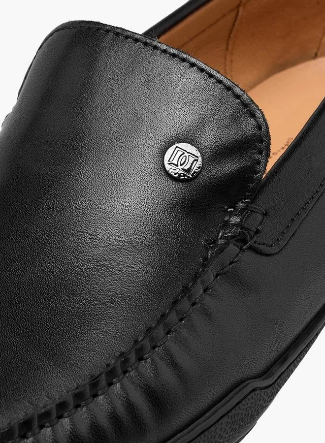 Duchini BLACK Men Slip-On Leather Moccasins for Men | Best Price UAE