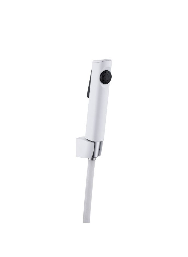 Milano Phantom Shattaf Nylon Hose Set - White Brass Shattaf with 3-Year Warranty, Sanitary Bathroom Bidet Sprayer, DIY Installation, Made in China - Image 2